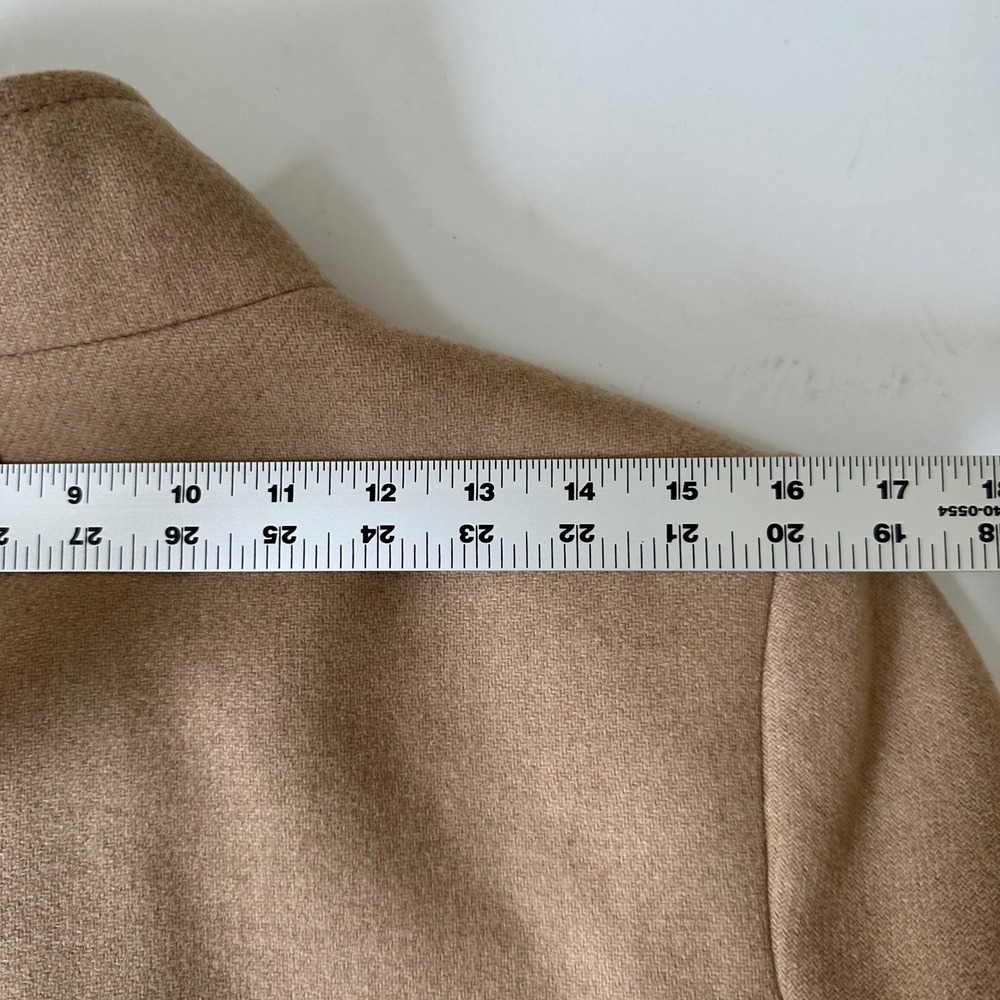 Reiss Macey Wool Blend Coat Women 8 Camel Tan Minimalist Quiet Luxury Old Money - Picture 6 of 8